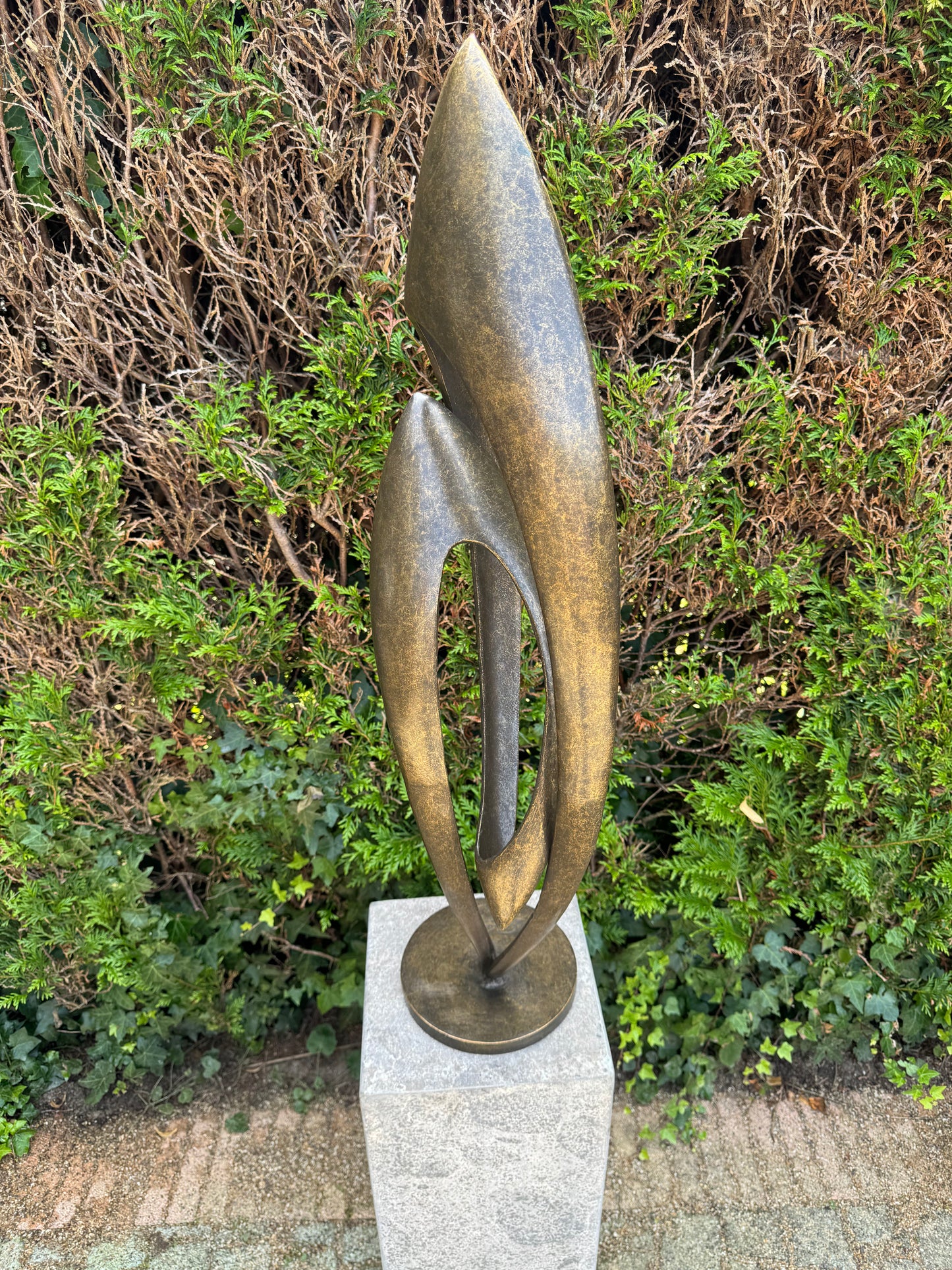 Wings of Continuity – Bronze Sculpture. 20x23x86cm - 7.7Kg