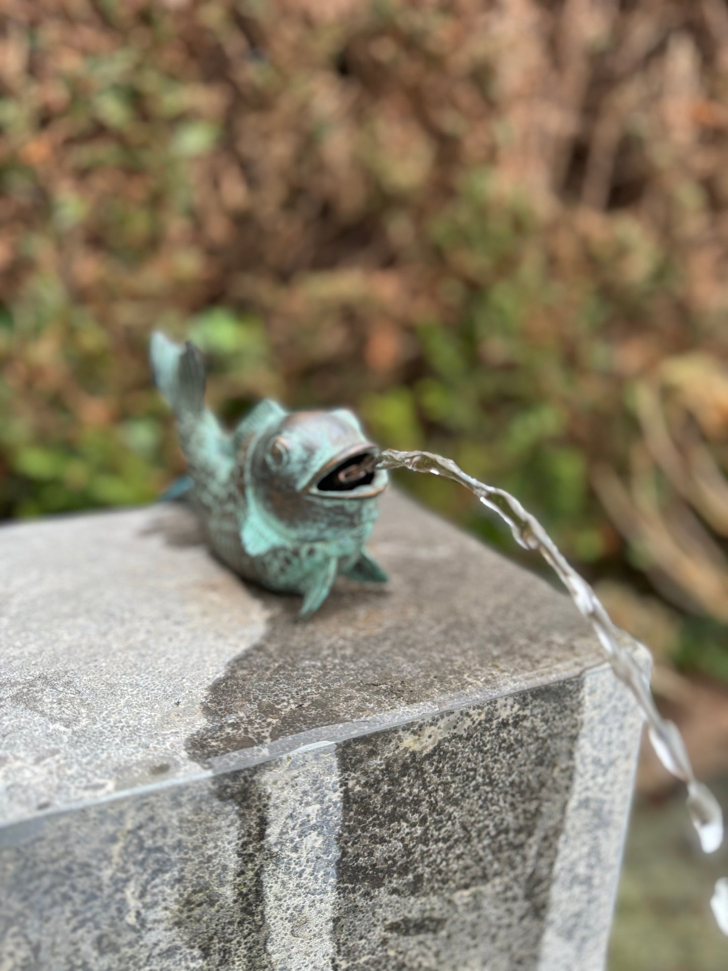 Leaping Fish – Bronze Sculpture. 18x6x11cm - 0.6Kg