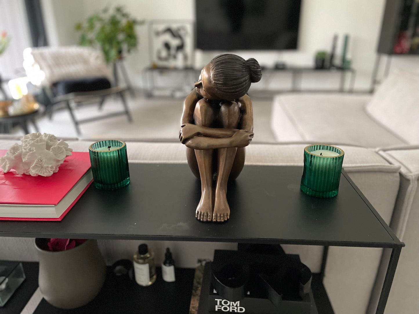 Resting Ballerina – Bronze Sculpture. 11x24x29cm - 4.5Kg