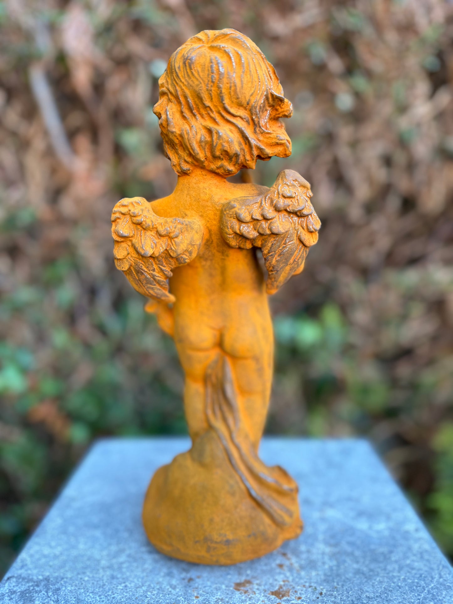 Angel with Lyre – Iron Sculpture. 28x11x10cm - 2.5Kg