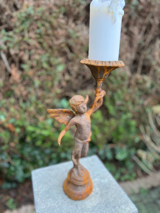 Lantern Angel – Iron Sculpture. 39x20x15cm - 3.4Kg