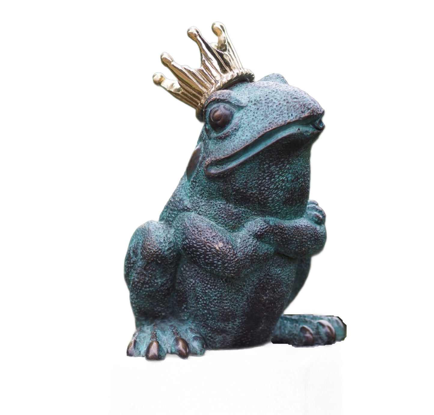 Frog King – Bronze Sculpture. 13x11x17cm - 1.4Kg
