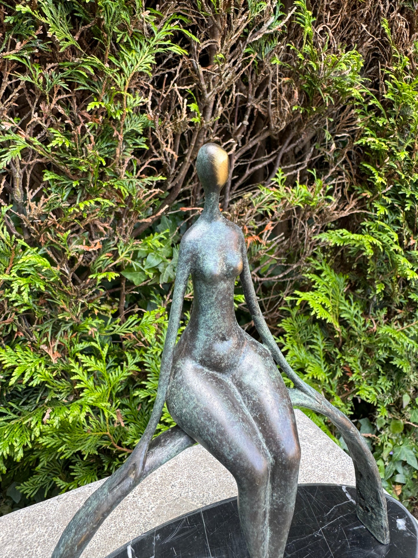 Sitting Grace – Bronze Sculpture. 23x21x10cm - 1.8Kg
