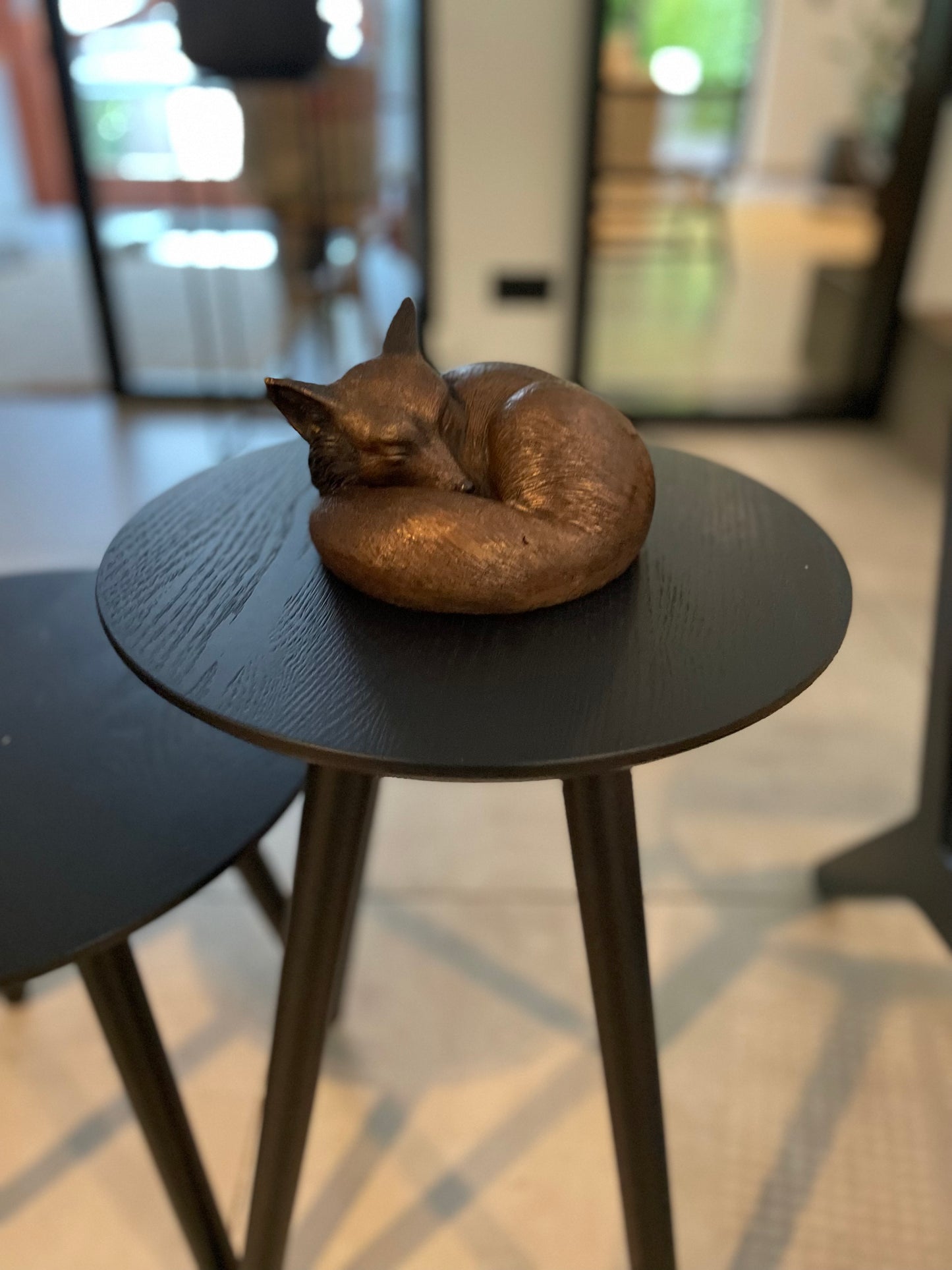 Sleeping Fox – Bronze Sculpture. 15x15x10cm - 2Kg