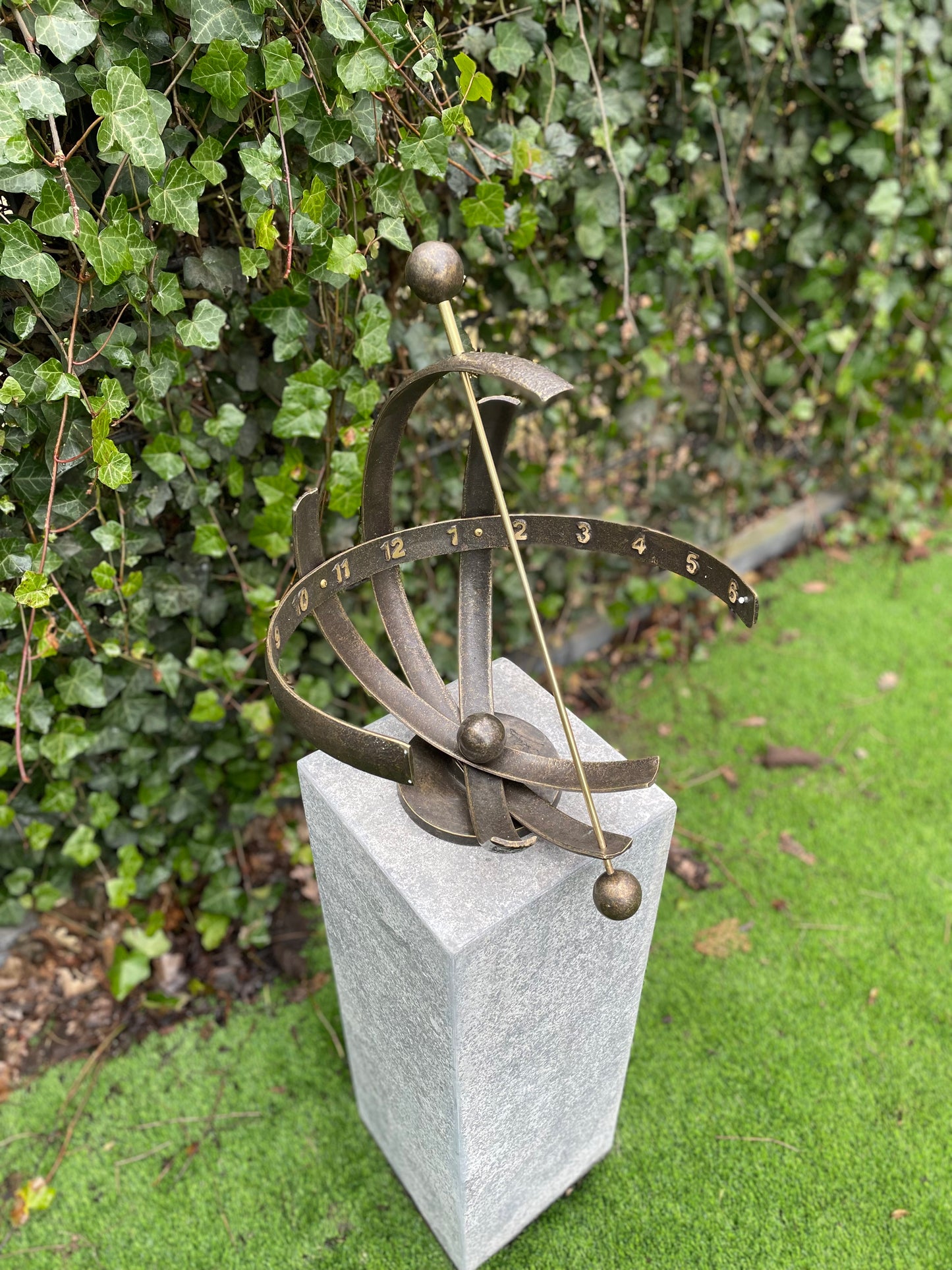 Armillary Sundial – Bronze Sculpture. 37x37x47cm - 4.8Kg