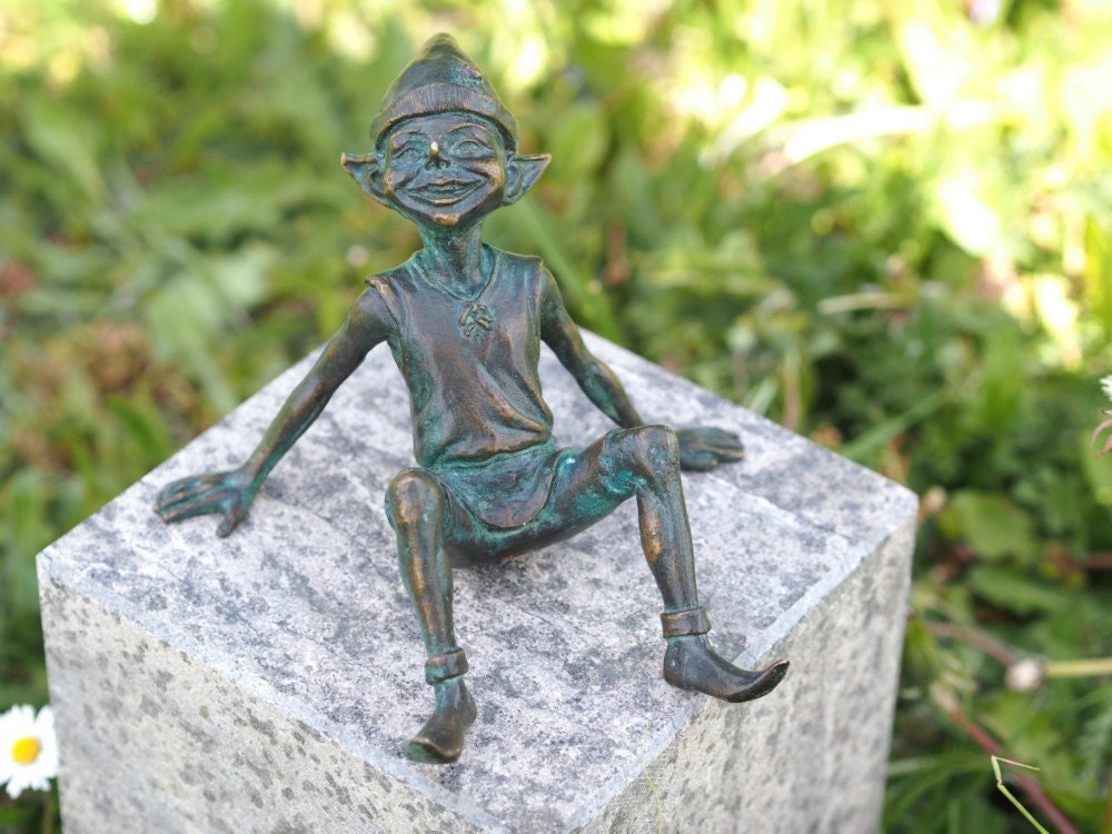 Joyful Elf – Bronze Sculpture. (Size Varies)