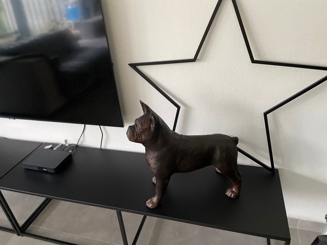 French Bulldog – Bronze Sculpture. 46x20x48cm - 10Kg