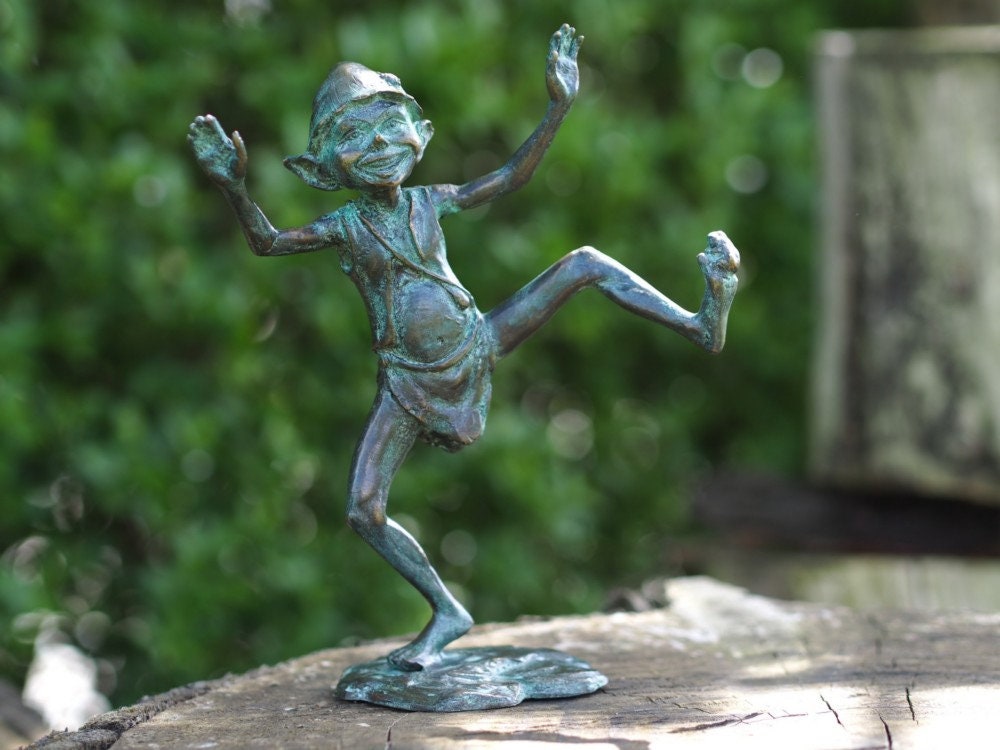 Joyful Elf – Bronze Sculpture. (Size Varies)