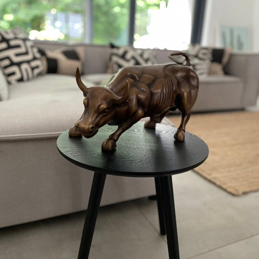 Powerful Momentum Bull – Bronze Sculpture. 42x20x24cm - 4Kg