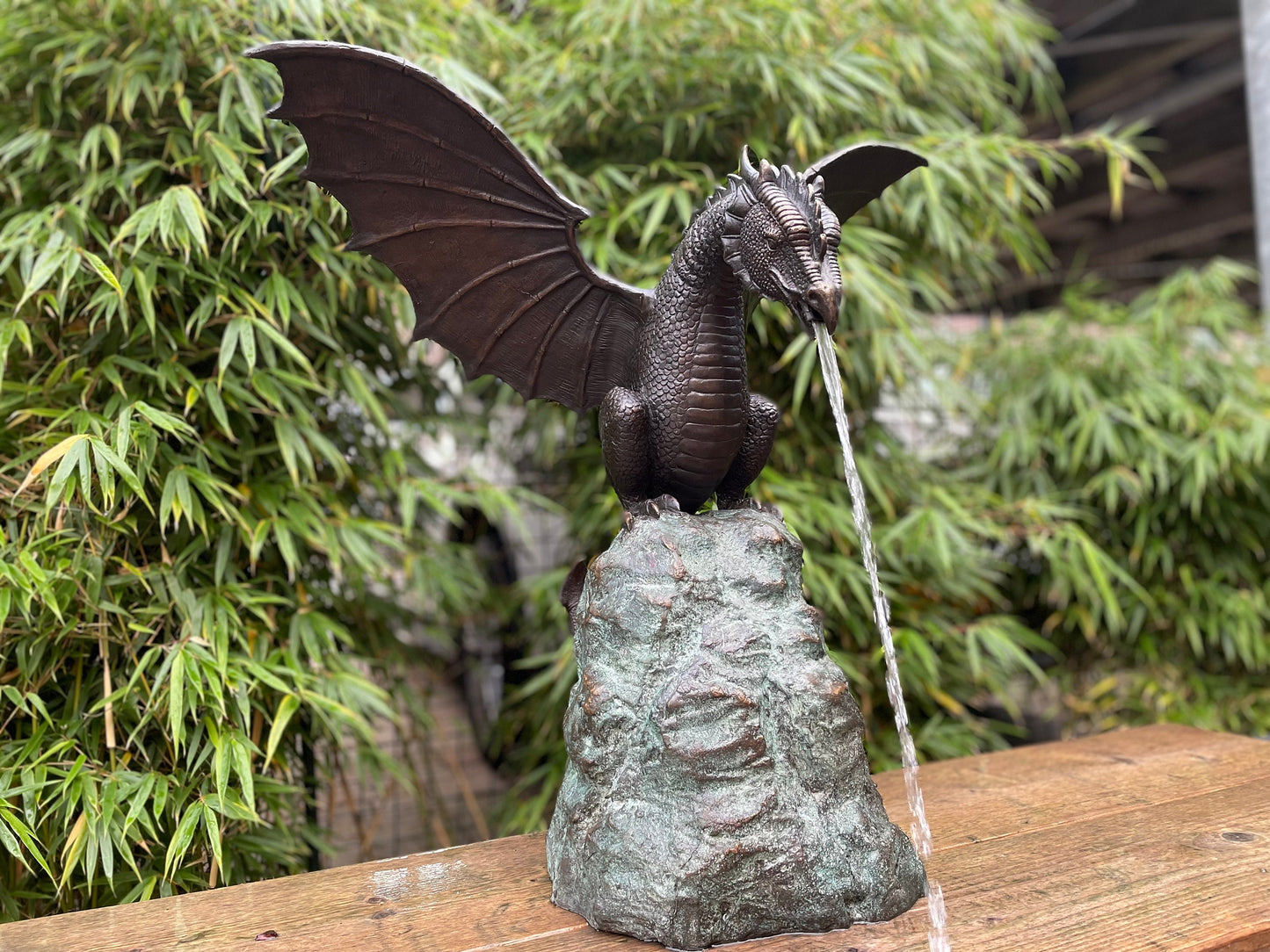 Dragon Fountain – Bronze Sculpture. 40x50x63cm