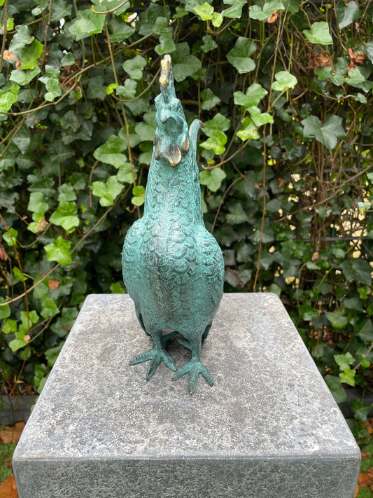 Proud Rooster – Bronze Sculpture. 23x9x27cm - 1.7Kg