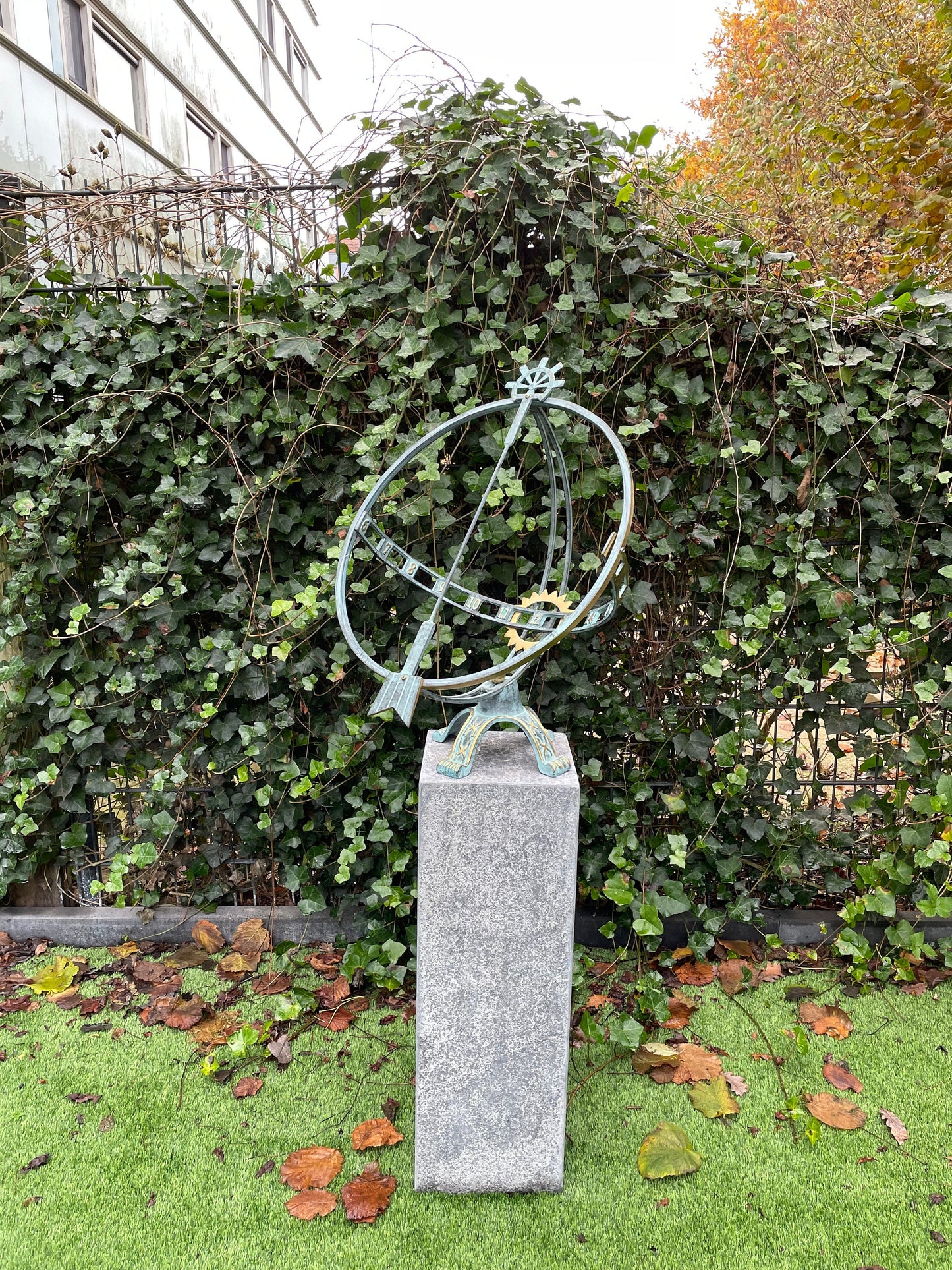 Astrological Sundial – Bronze Sculpture. 52x49x66cm