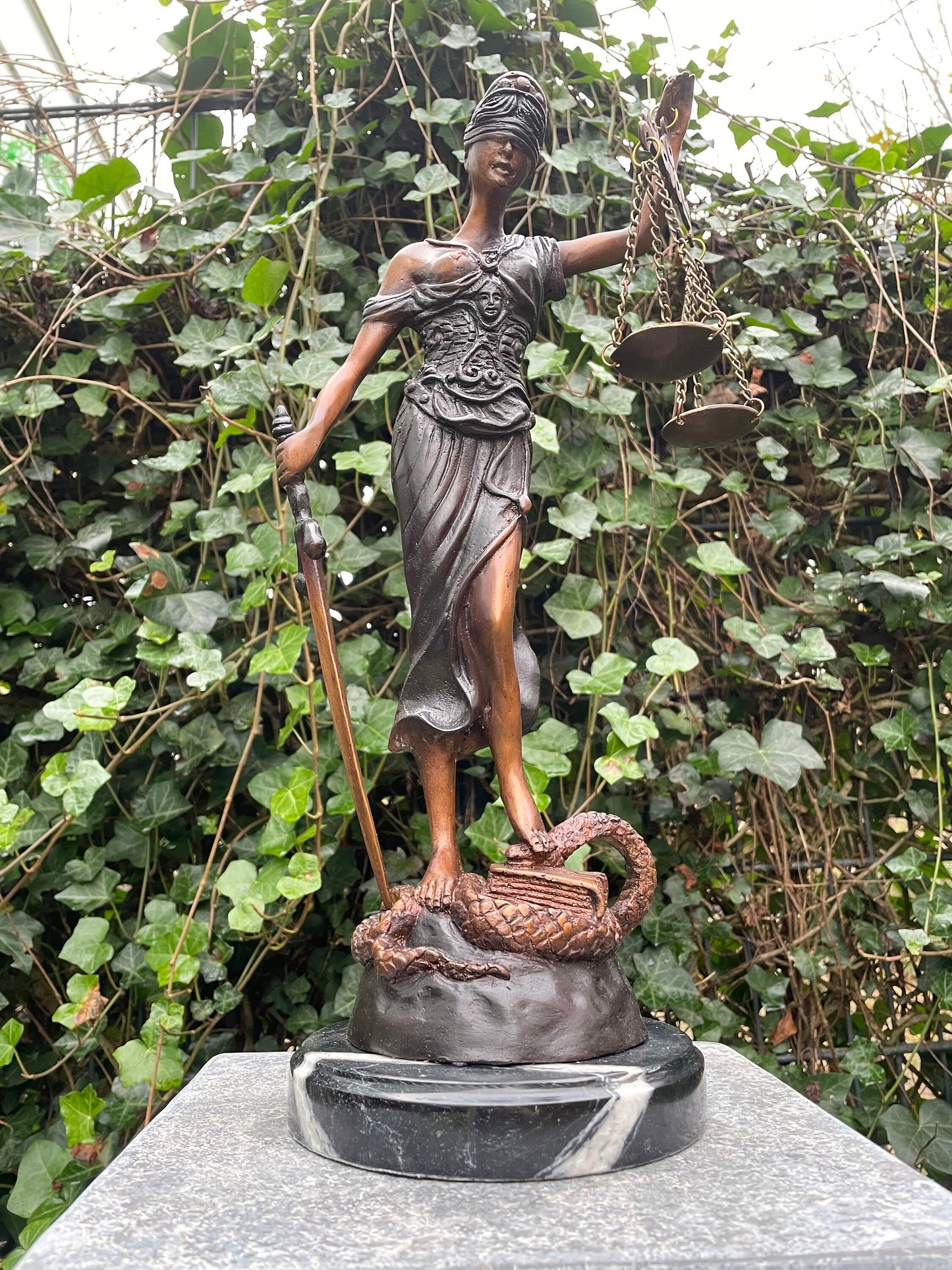 Lady Justice – Bronze Sculpture. 45x16x16cm - 3.8Kg