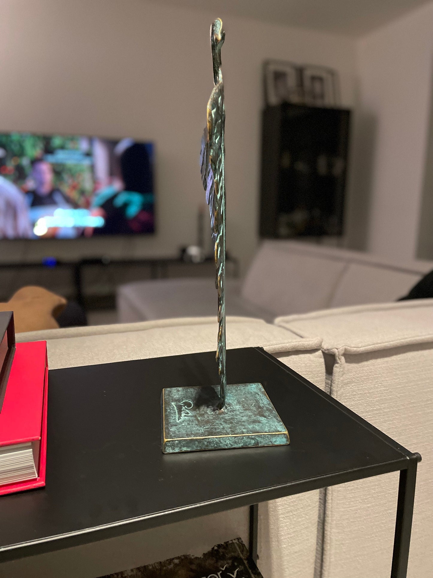 Winged Form – Bronze Sculpture. 16x11x35cm - 1.1Kg