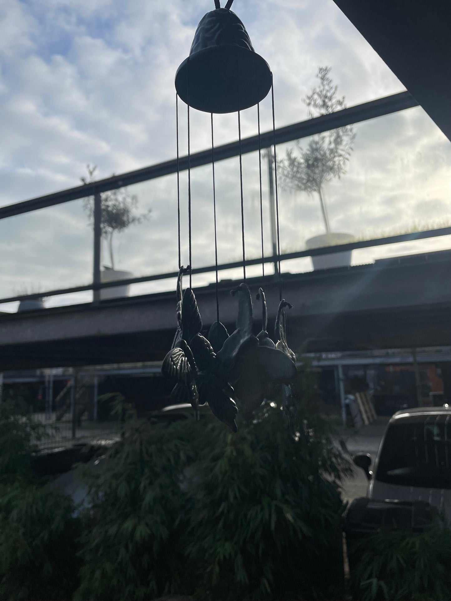 Butterfly Chimes – Bronze Sculpture. 9x9x30cm - 0.7Kg