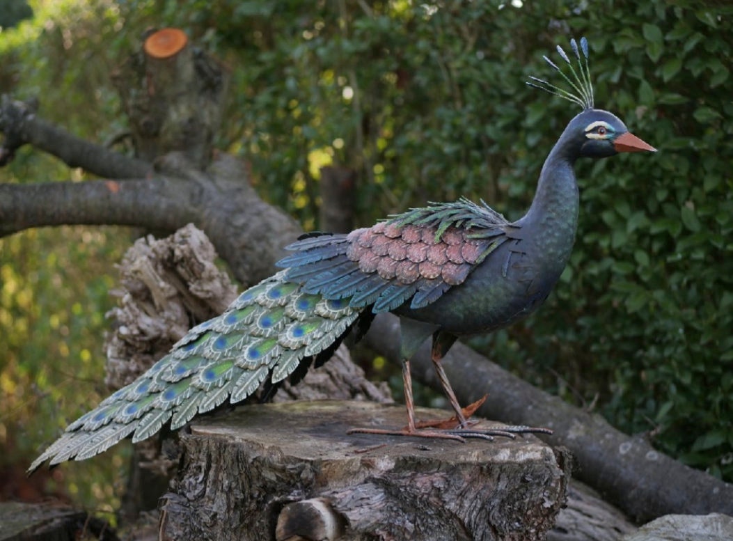 Iron Peacock – Iron Sculpture. 40x28x10cm - 2Kg