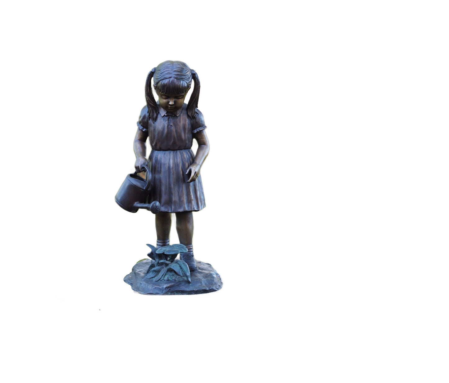 Little Gardener Girl – Bronze Sculpture. 45x42x85cm - 23Kg