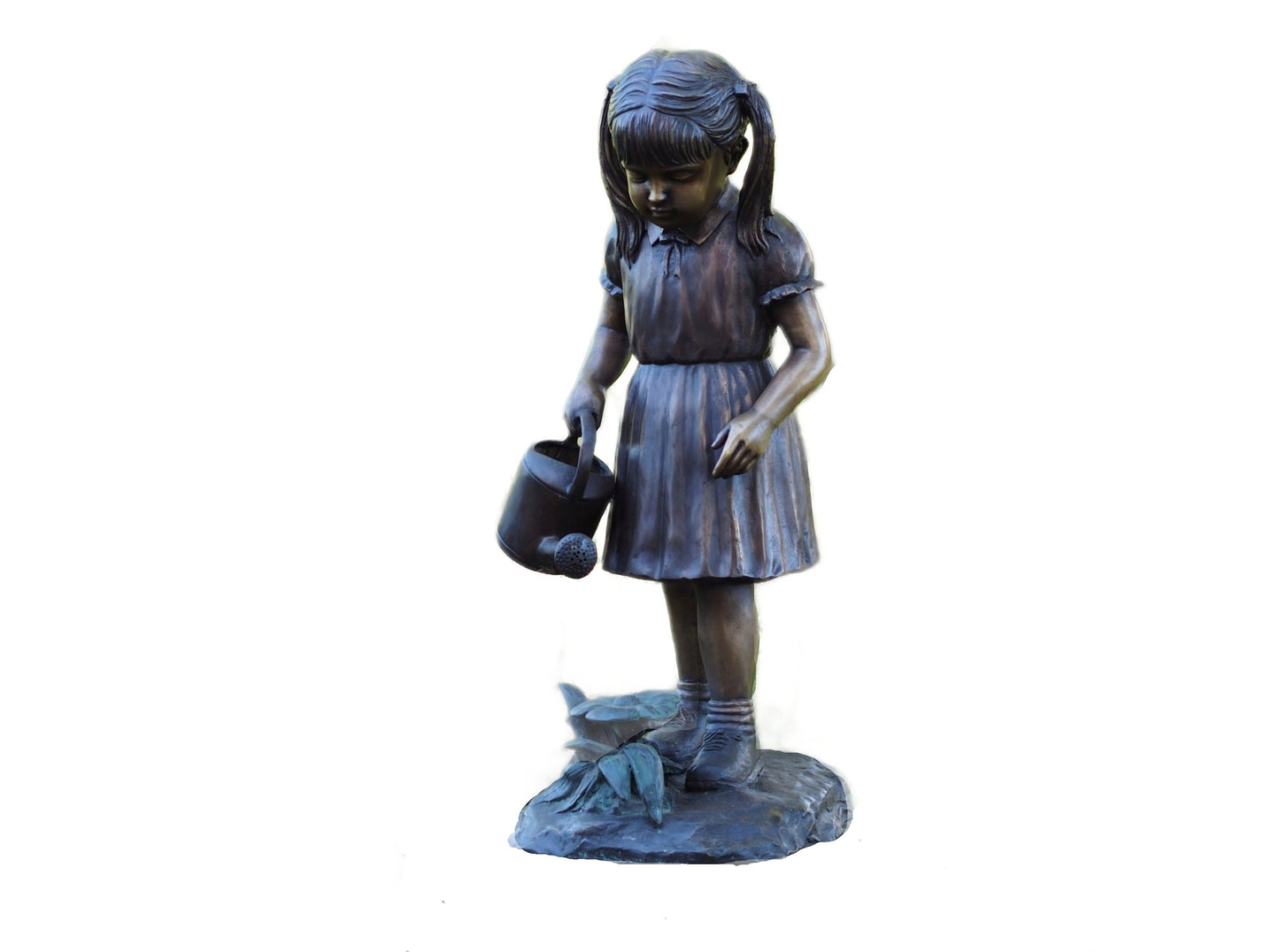 Little Gardener Girl – Bronze Sculpture. 45x42x85cm - 23Kg