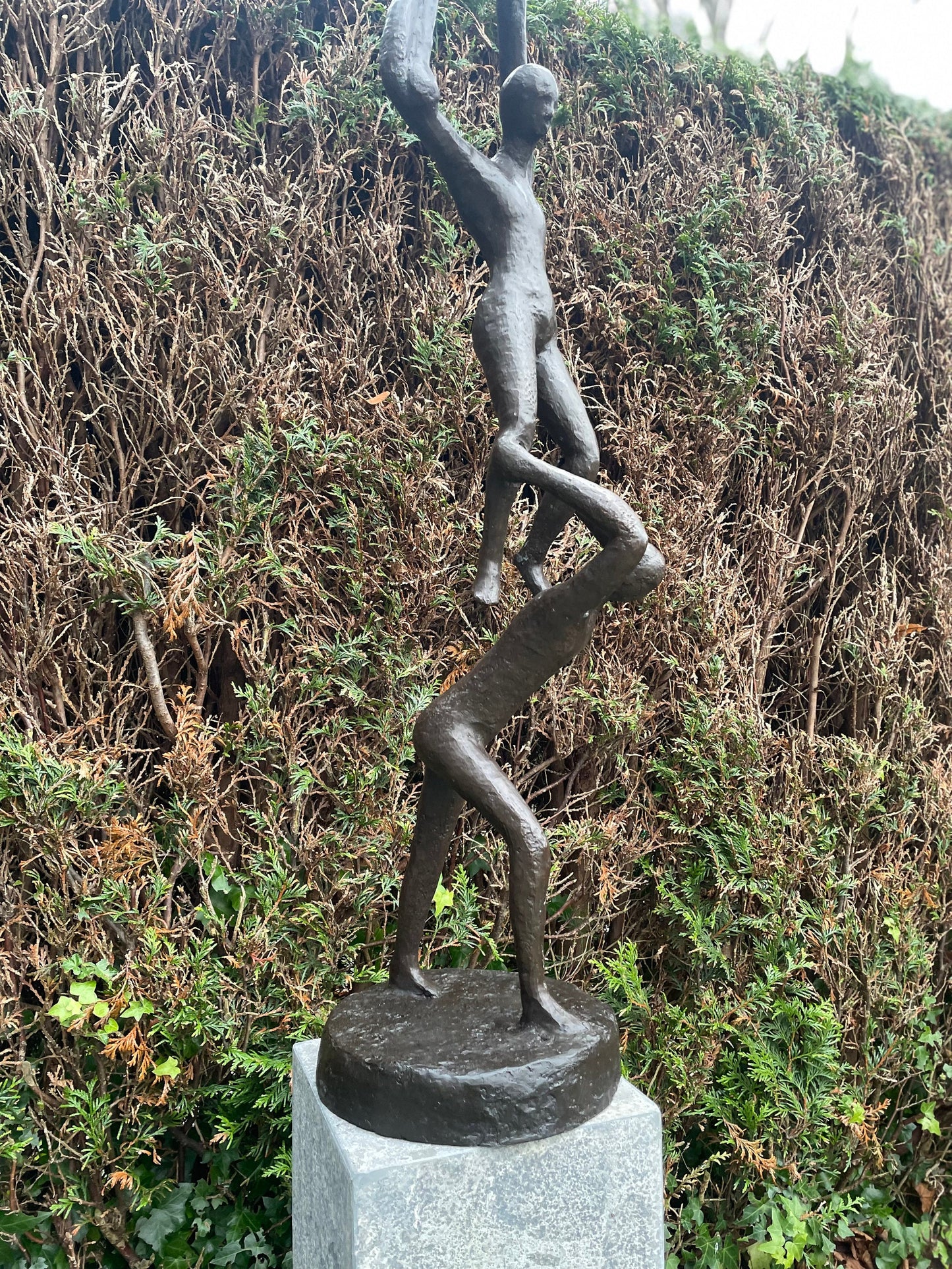 Human Tower – Bronze Sculpture. 27x27x155cm - 17Kg