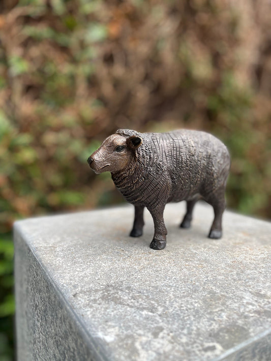 Woolly Sheep – Bronze Sculpture. 14x6x10cm - 0.5Kg