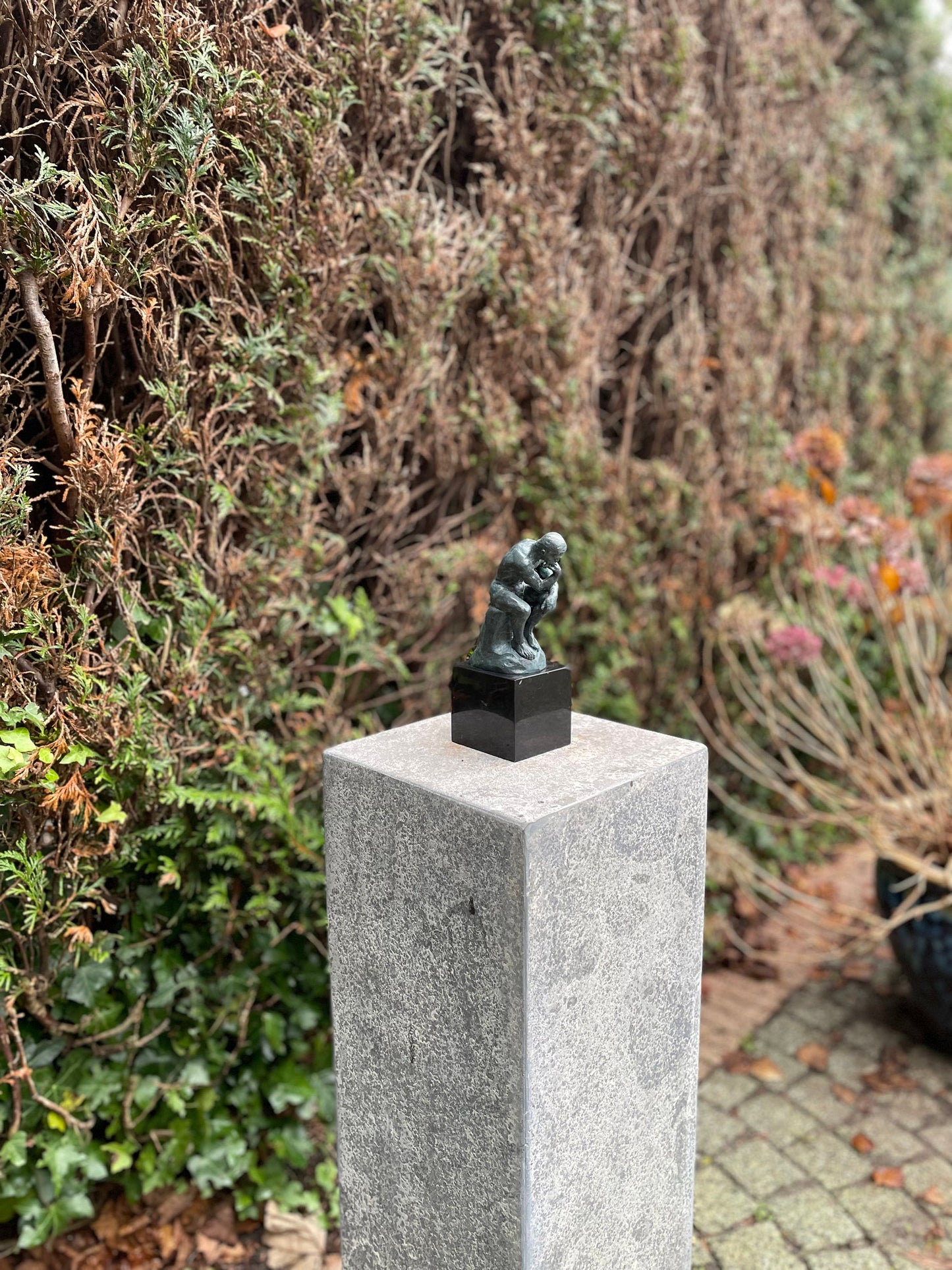 Contemplative Man – Bronze Sculpture. 19x7x10cm - 2Kg