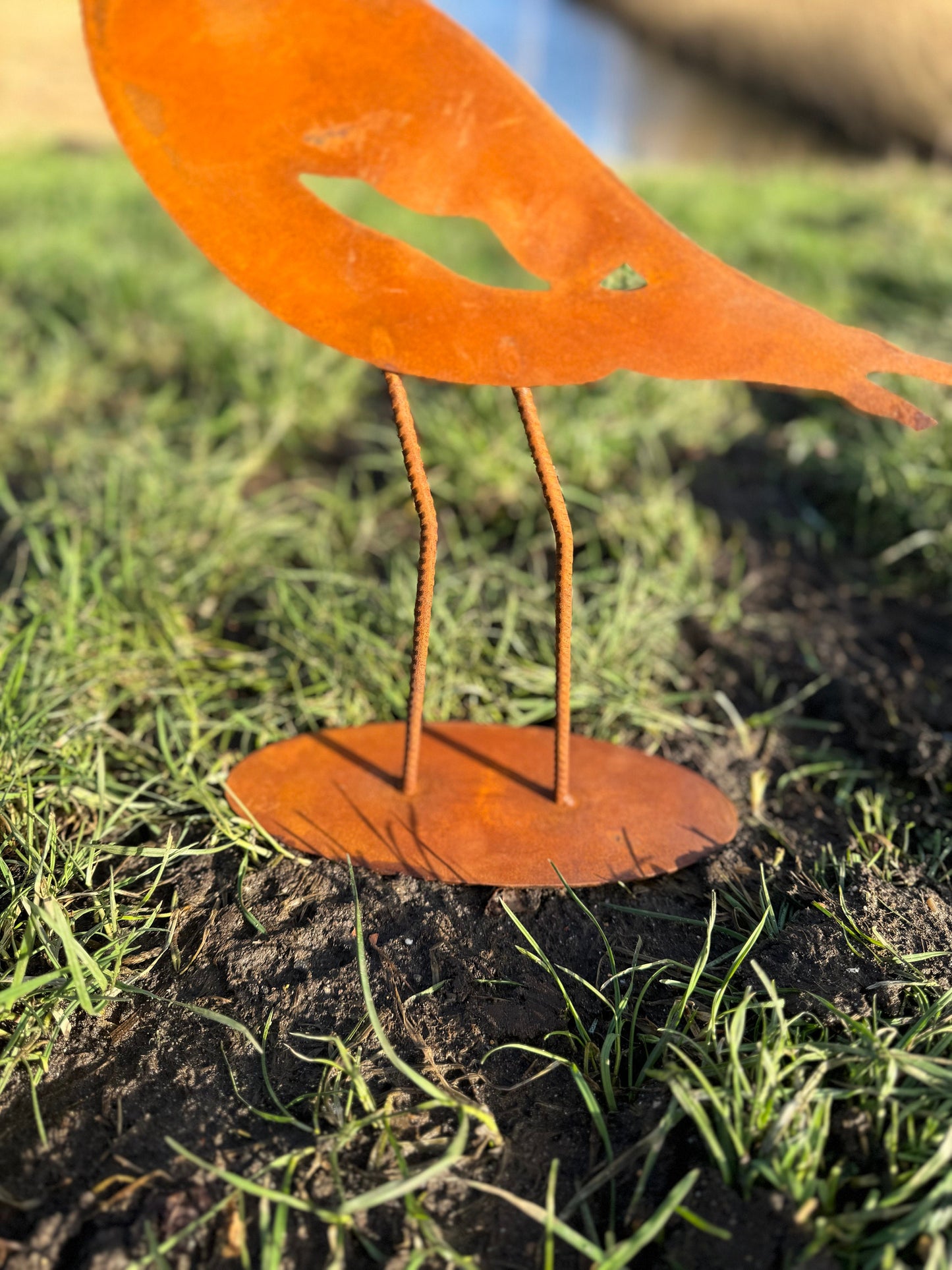 Rustic Stork – Iron Sculpture. 35x9x39cm