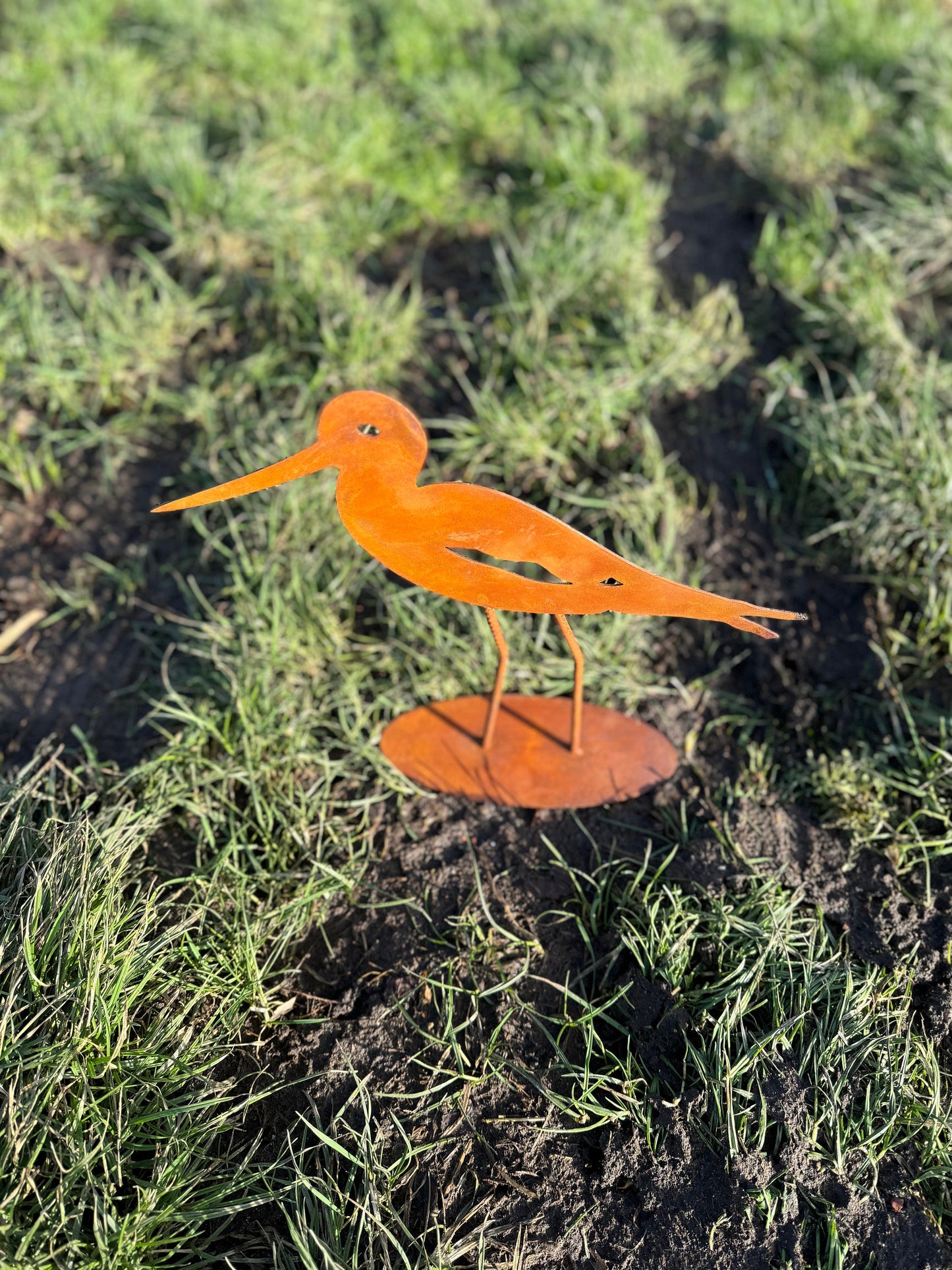Rustic Stork – Iron Sculpture. 35x9x39cm