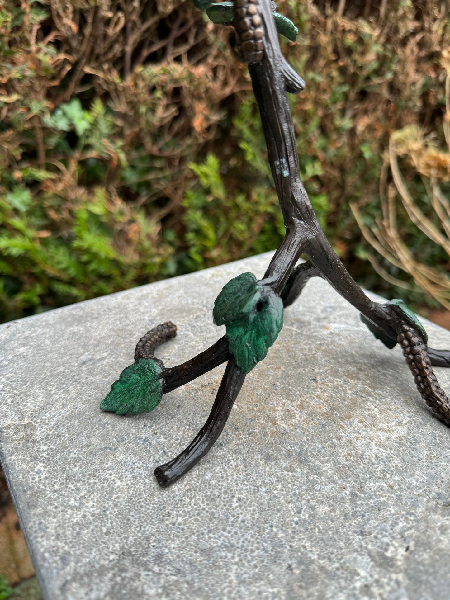Two Birds on Branch – Bronze Sculpture. 19x13x32cm - 1.2Kg