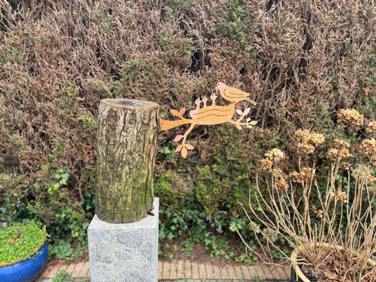 Feeding Birds – Iron Sculpture. 45x1x30cm