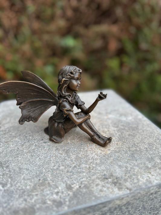 Seated Fairy – Bronze Sculpture. Variations Available - Approx. 0.7Kg