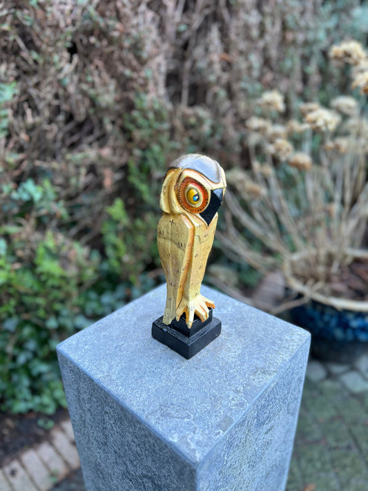 Stylized Owl – Iron Sculpture. 25x7x8cm - 2.2Kg