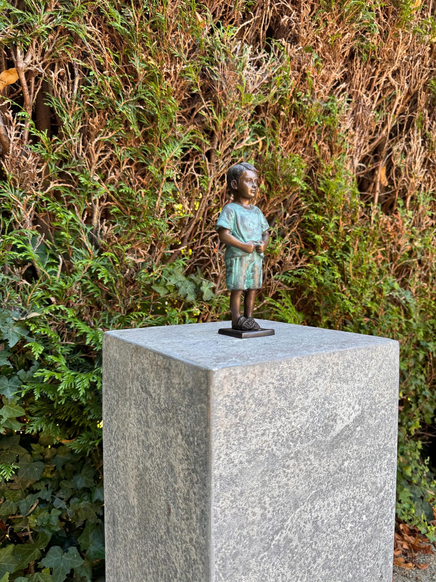 Standing Boy – Bronze Sculpture. 8x5x20cm - 1.2Kg