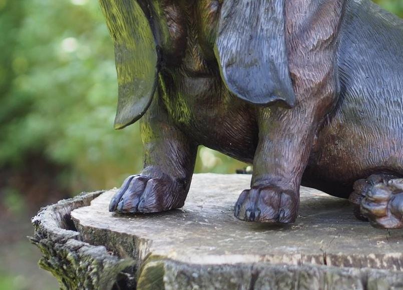 Basset Hound – Bronze Sculpture. 52x34x39cm