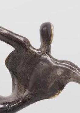 Poised Dancer – Bronze Sculpture. 34x15x42cm - 5Kg
