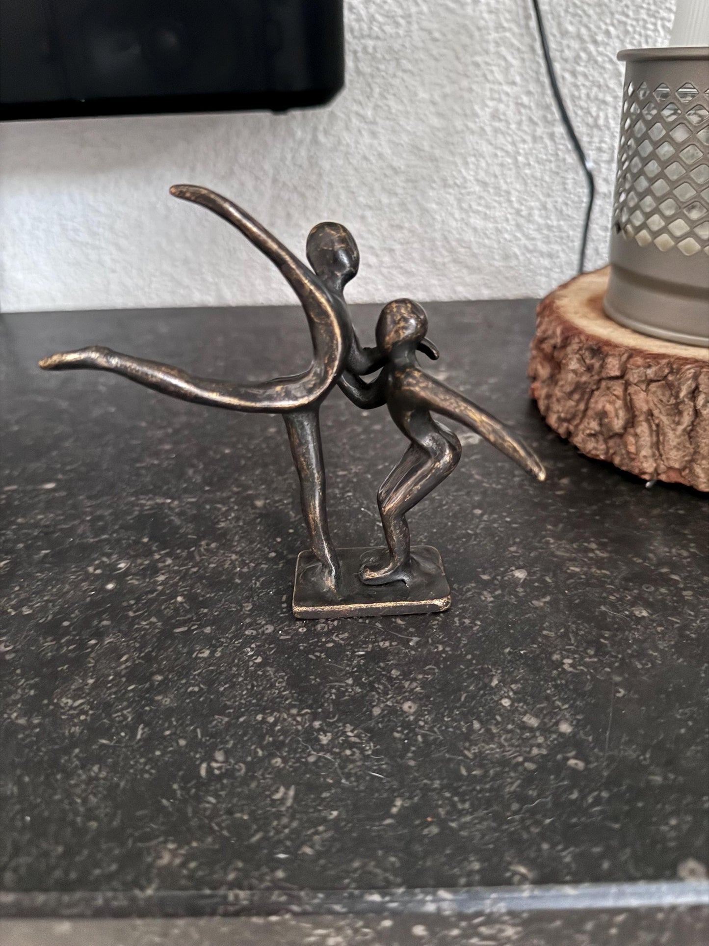 Dancing Figures – Bronze Sculpture. 9x3x11cm