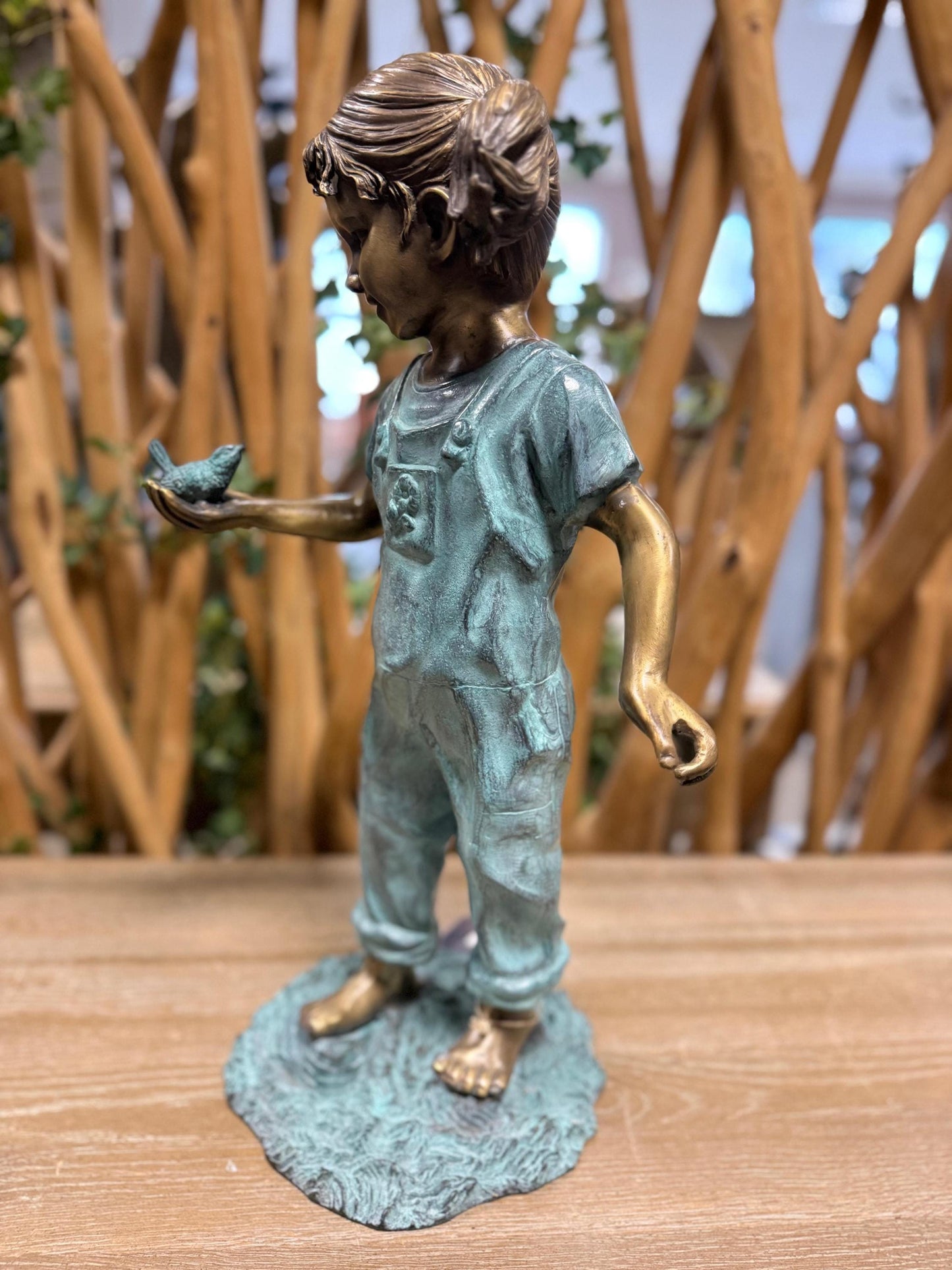 Little Explorer – Bronze Sculpture. 20x27x50cm