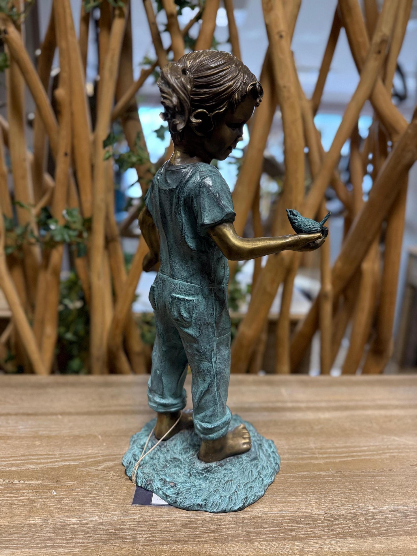 Little Explorer – Bronze Sculpture. 20x27x50cm