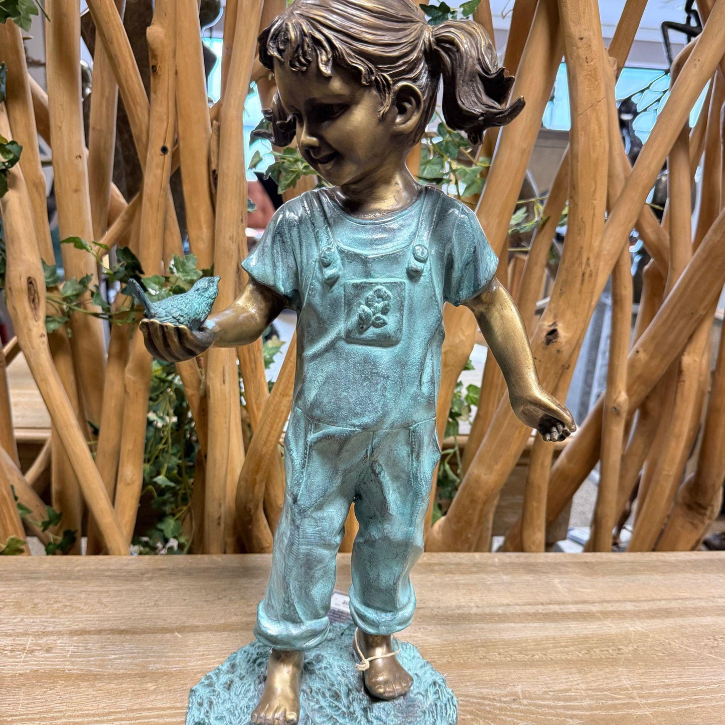 Little Explorer – Bronze Sculpture. 20x27x50cm
