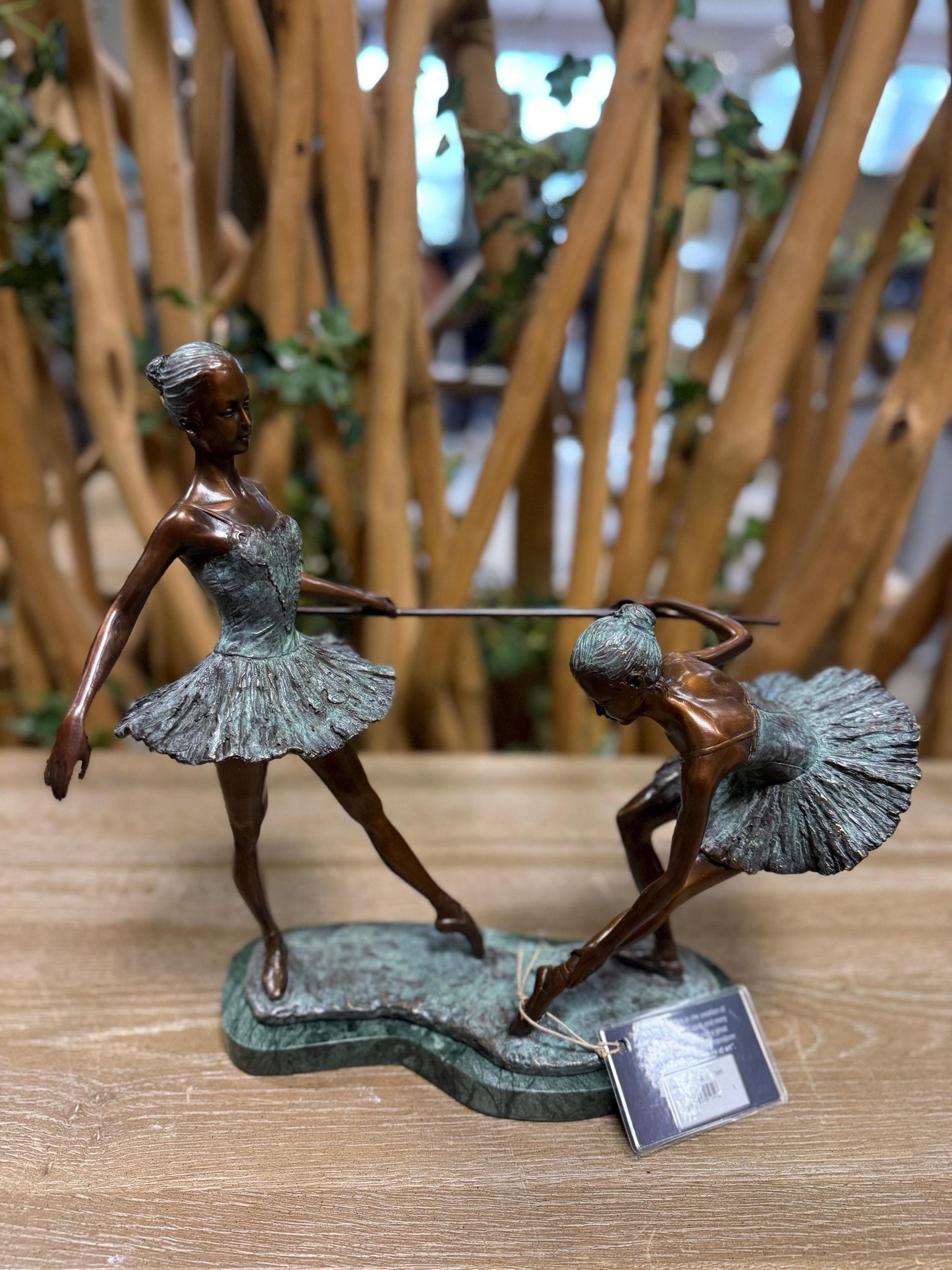 Ballet Training – Bronze Sculpture. 33x12x31cm