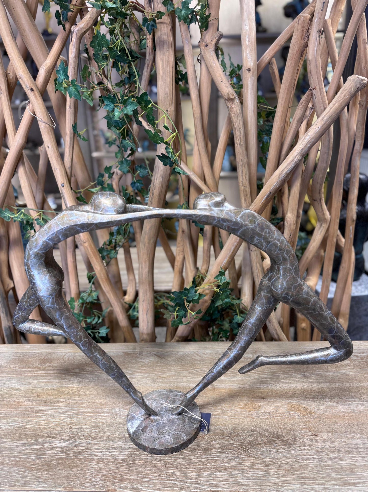 The Arc of Trust – Bronze Sculpture. 15x69x49cm