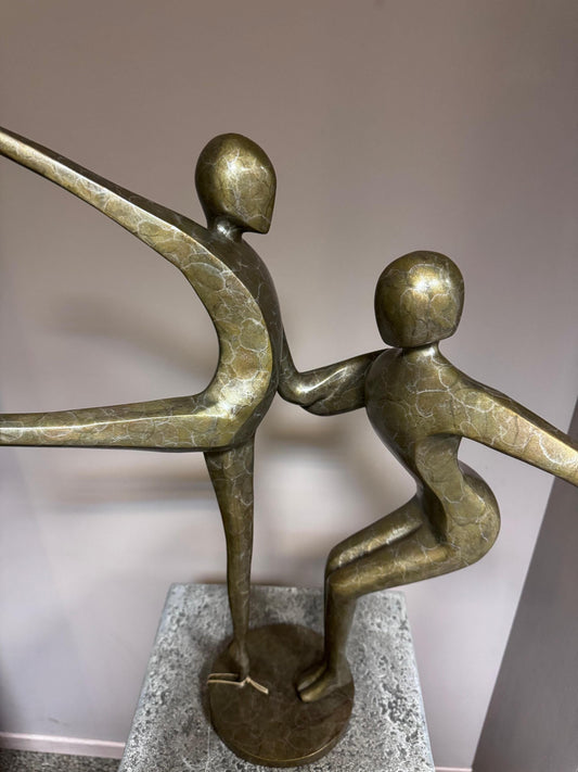 Dancing Together – Bronze Sculpture. 37x55x57cm