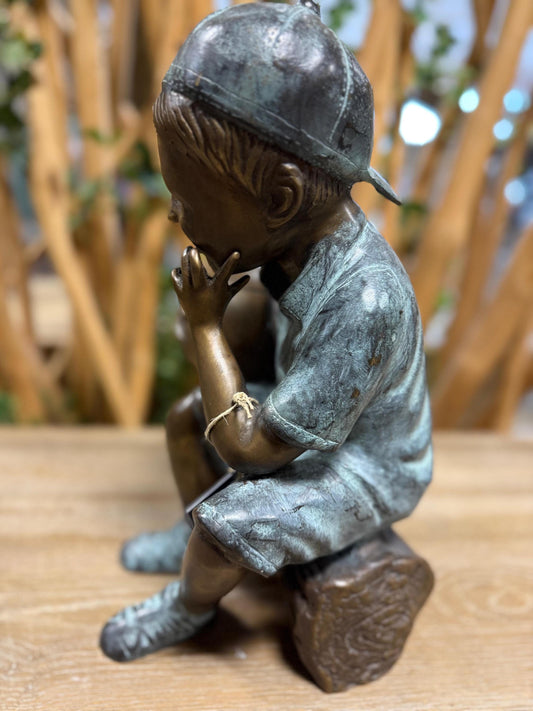 Playful Break – Bronze Sculpture. 22x23x36cm