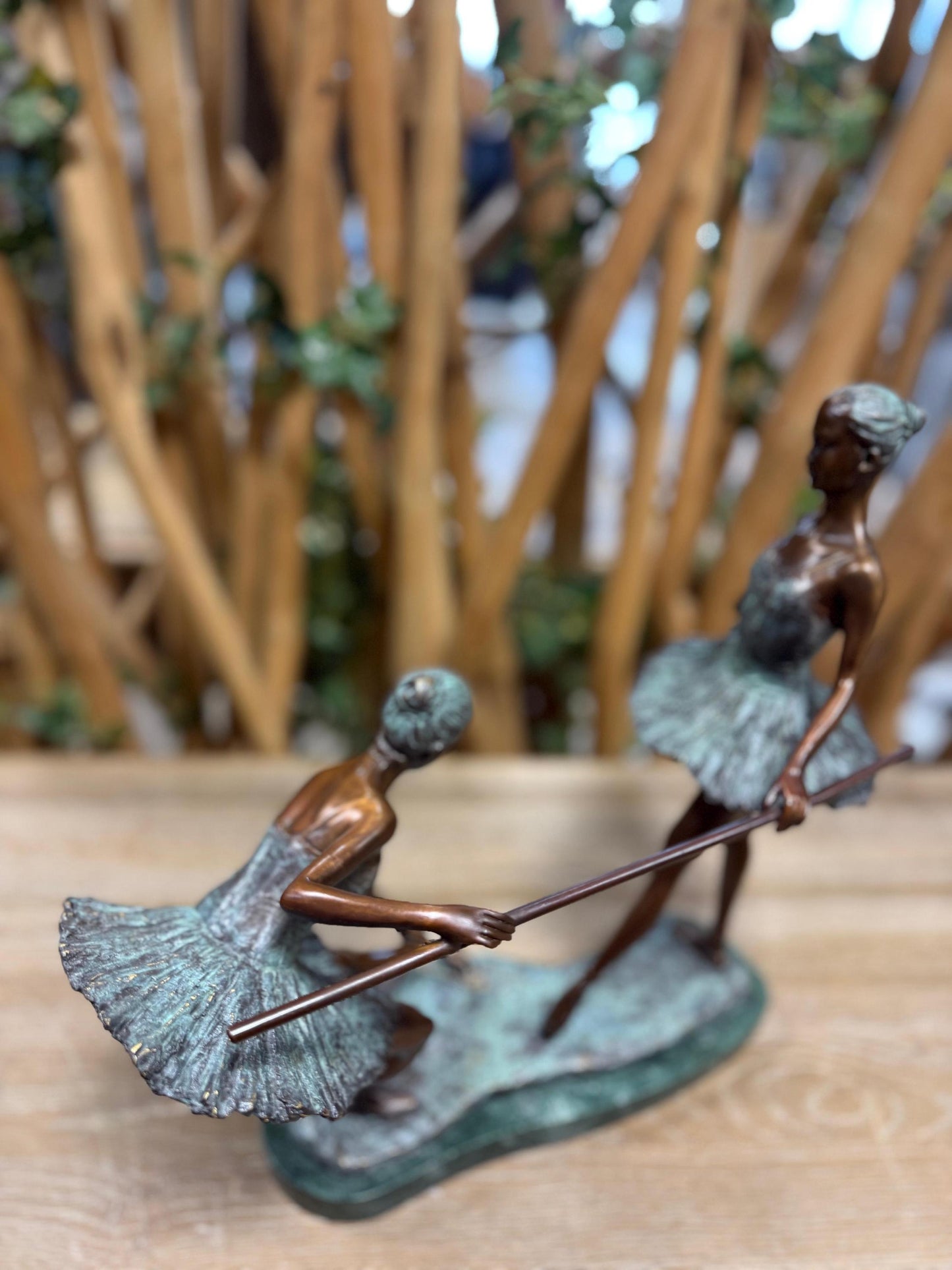 Ballet Training – Bronze Sculpture. 33x12x31cm