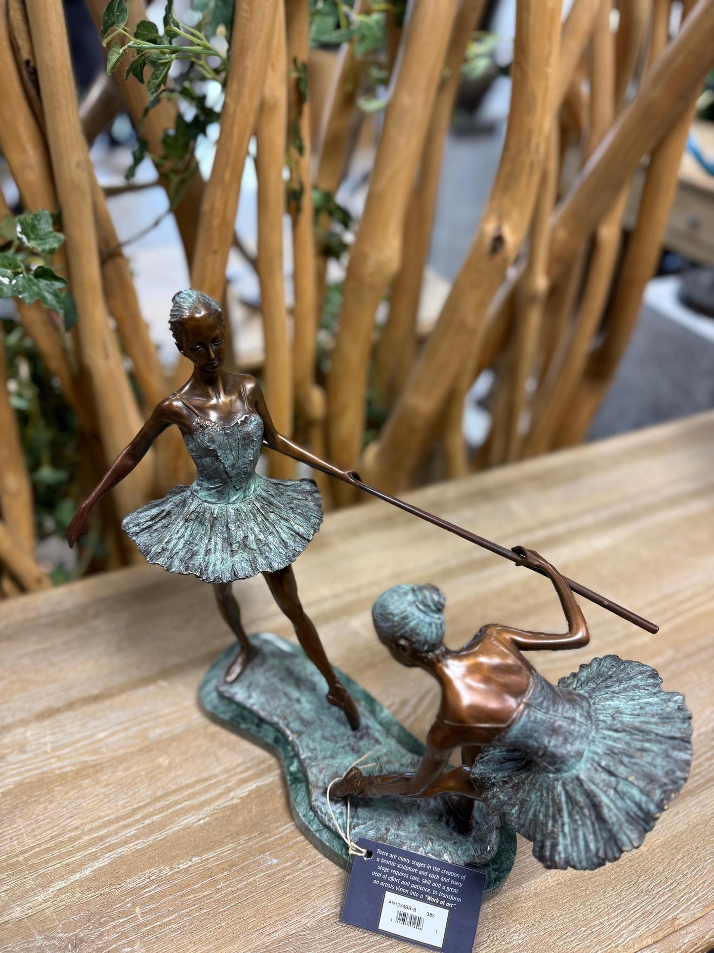 Ballet Training – Bronze Sculpture. 33x12x31cm