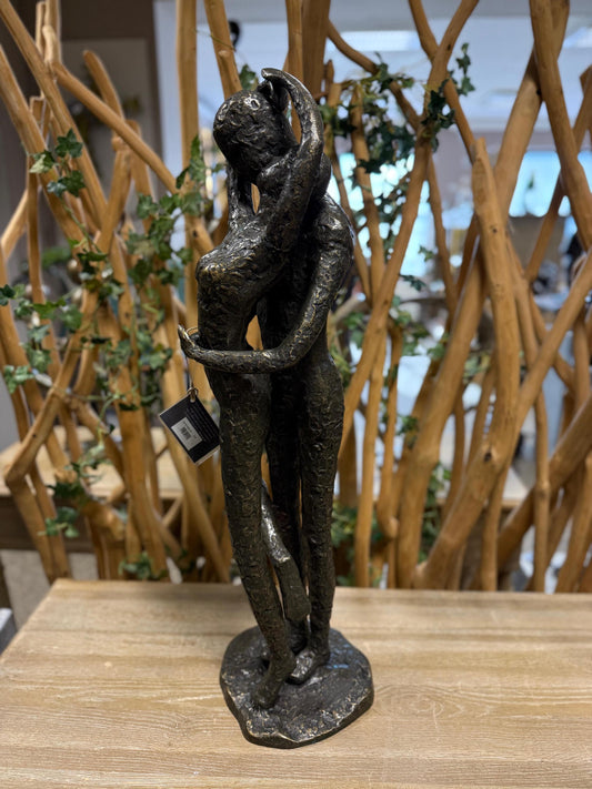 Timeless Lovers – Bronze Sculpture. 25x24x78cm