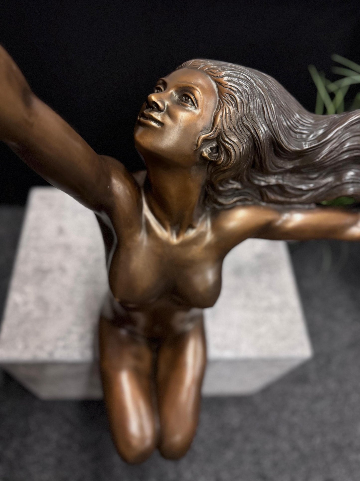 Embrace the Wind – Bronze Sculpture. 100x80x104cm - 10Kg