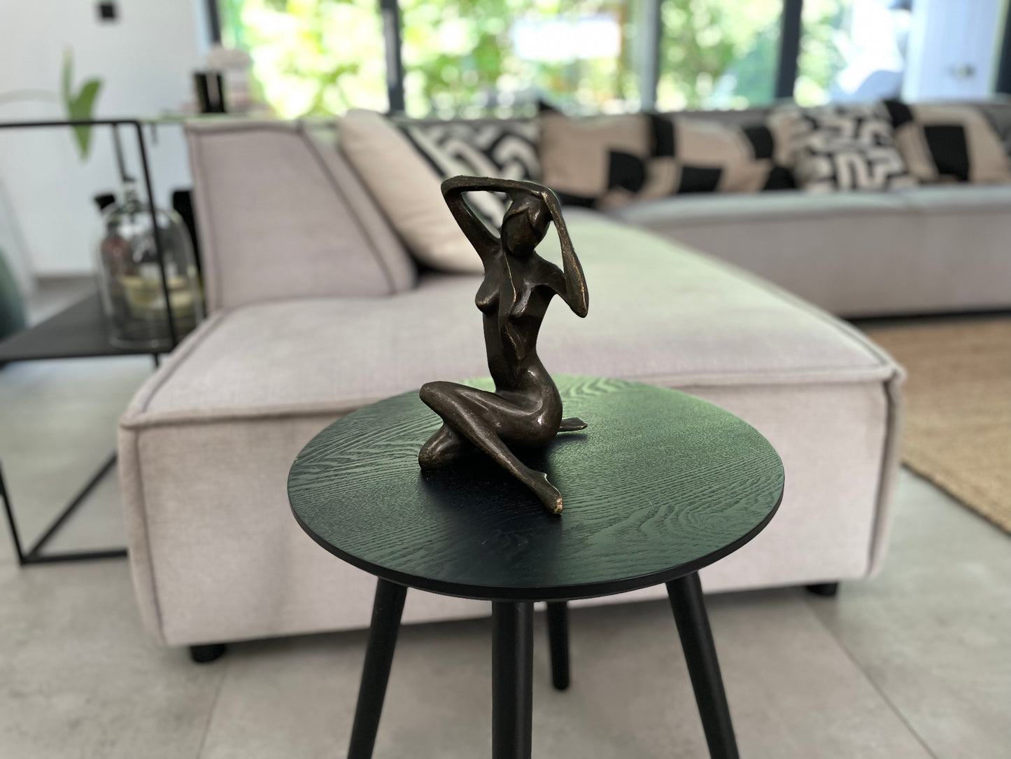Seated Woman – Bronze Sculpture. 18x17x24cm