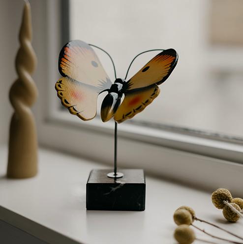 Wooden Butterfly with Ash Compartment