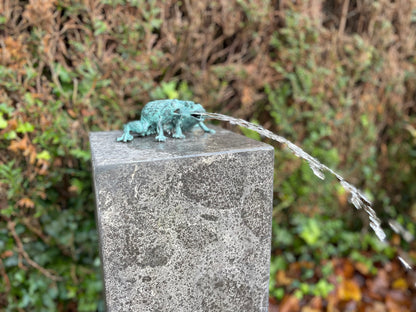 Duo Frogs – Bronze Sculpture. 13x11x17cm - 0.8Kg