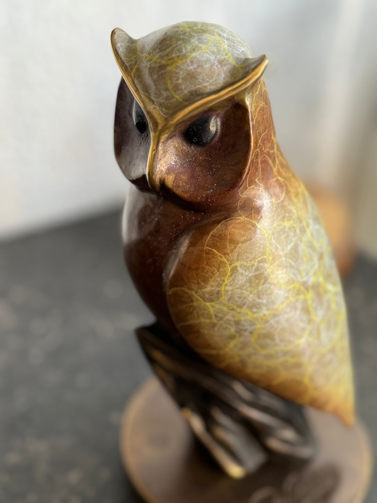 Wise Owl – Bronze Sculpture. 11x11x21cm - 2Kg